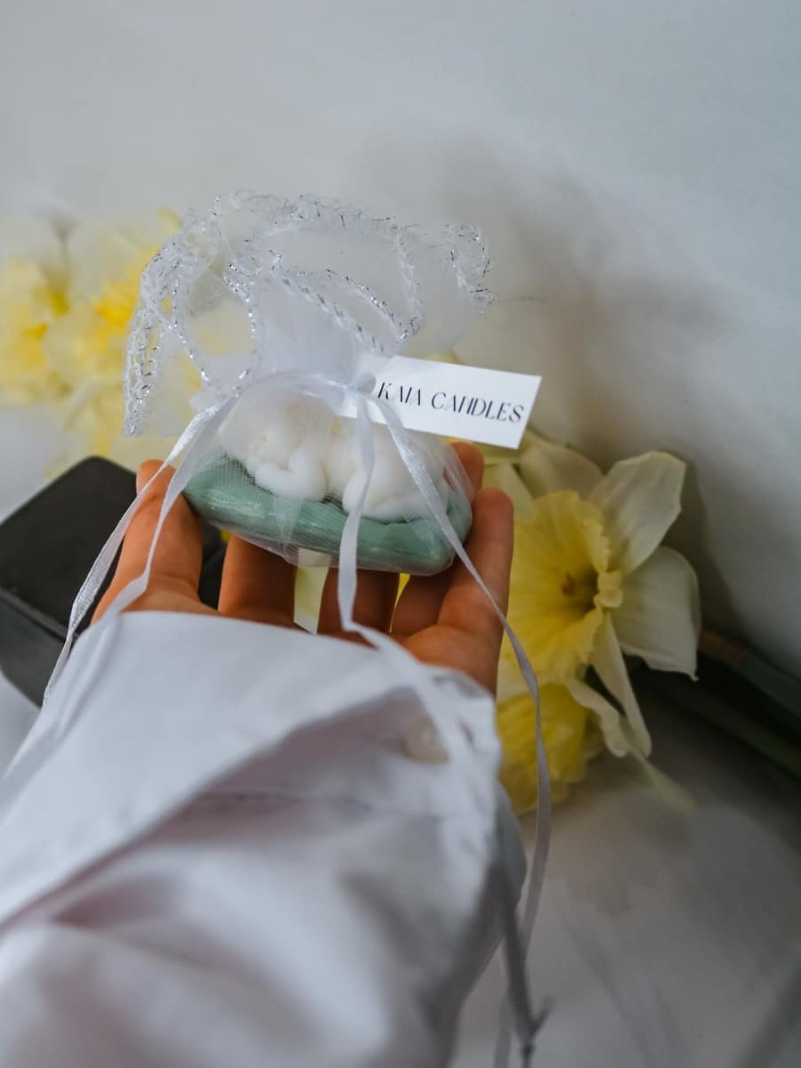 Marturii Botez lumanare BABY - saculet & eticheta - imagine 9